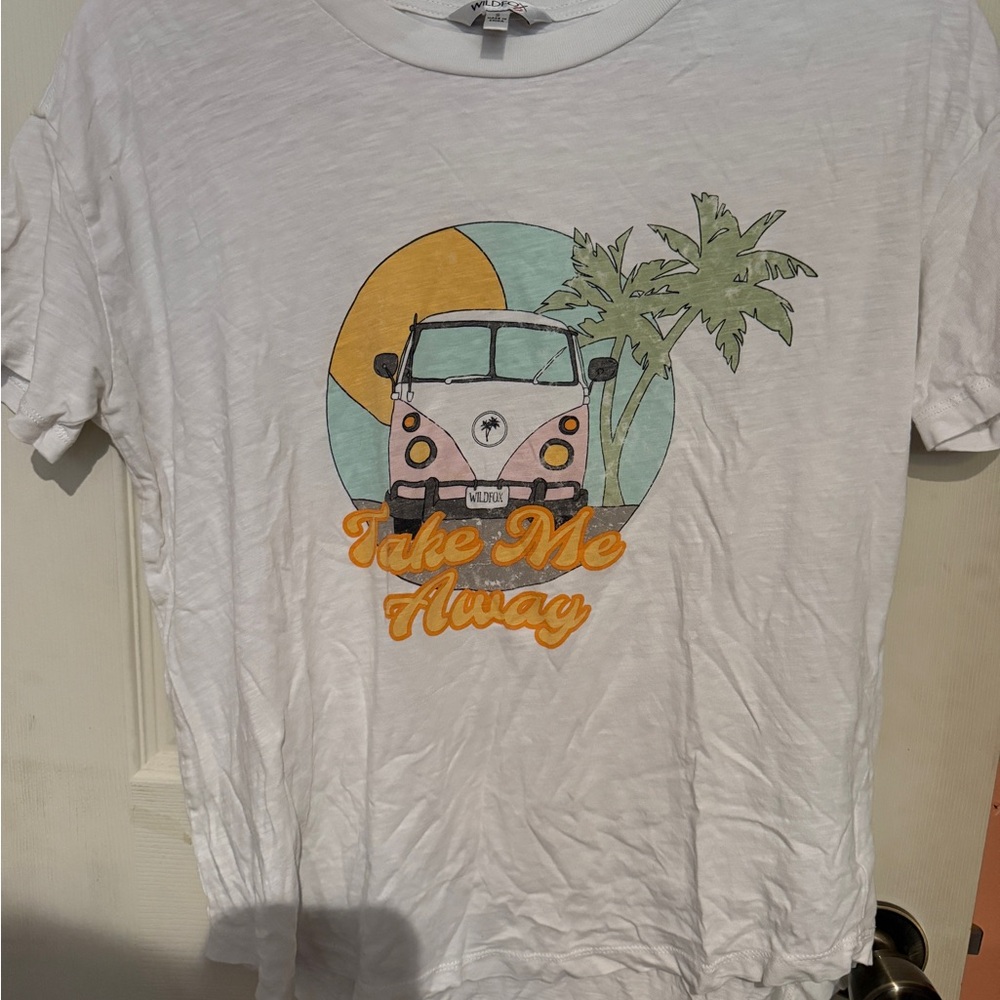 Wildfox White Graphic Tee